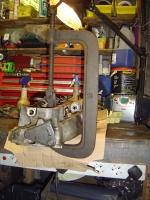  one rather large G clamp and the tool